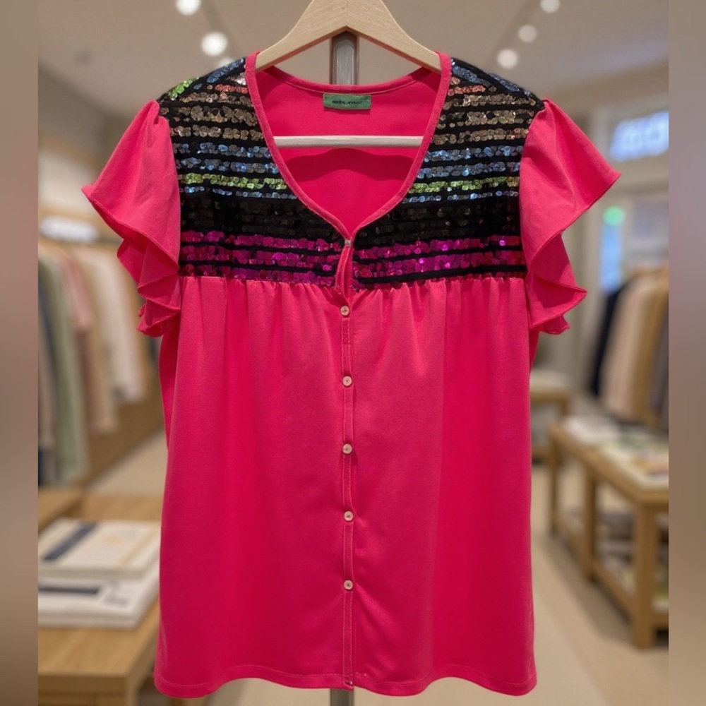 Women’s blouse size large by Sunshine & Rodeos.